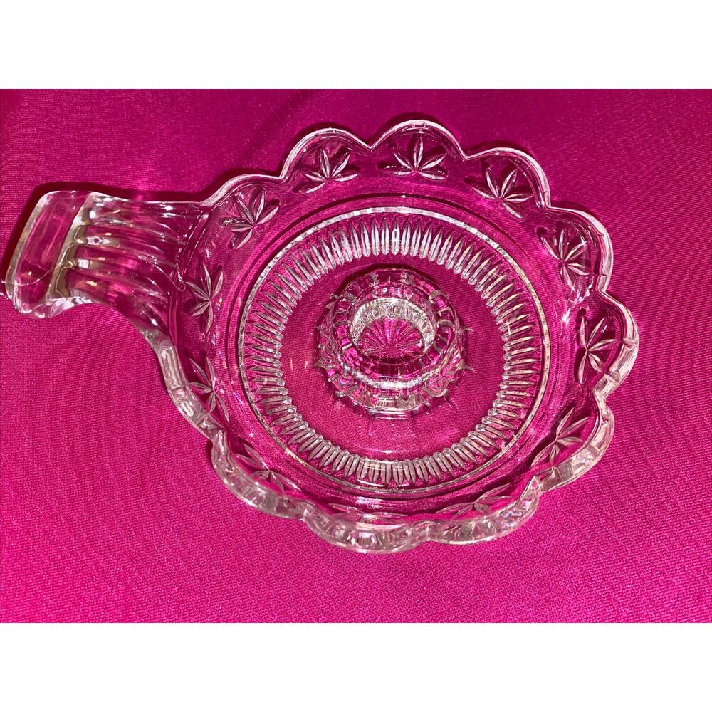 Crystal Chamberstick Candle Holder With Handle New